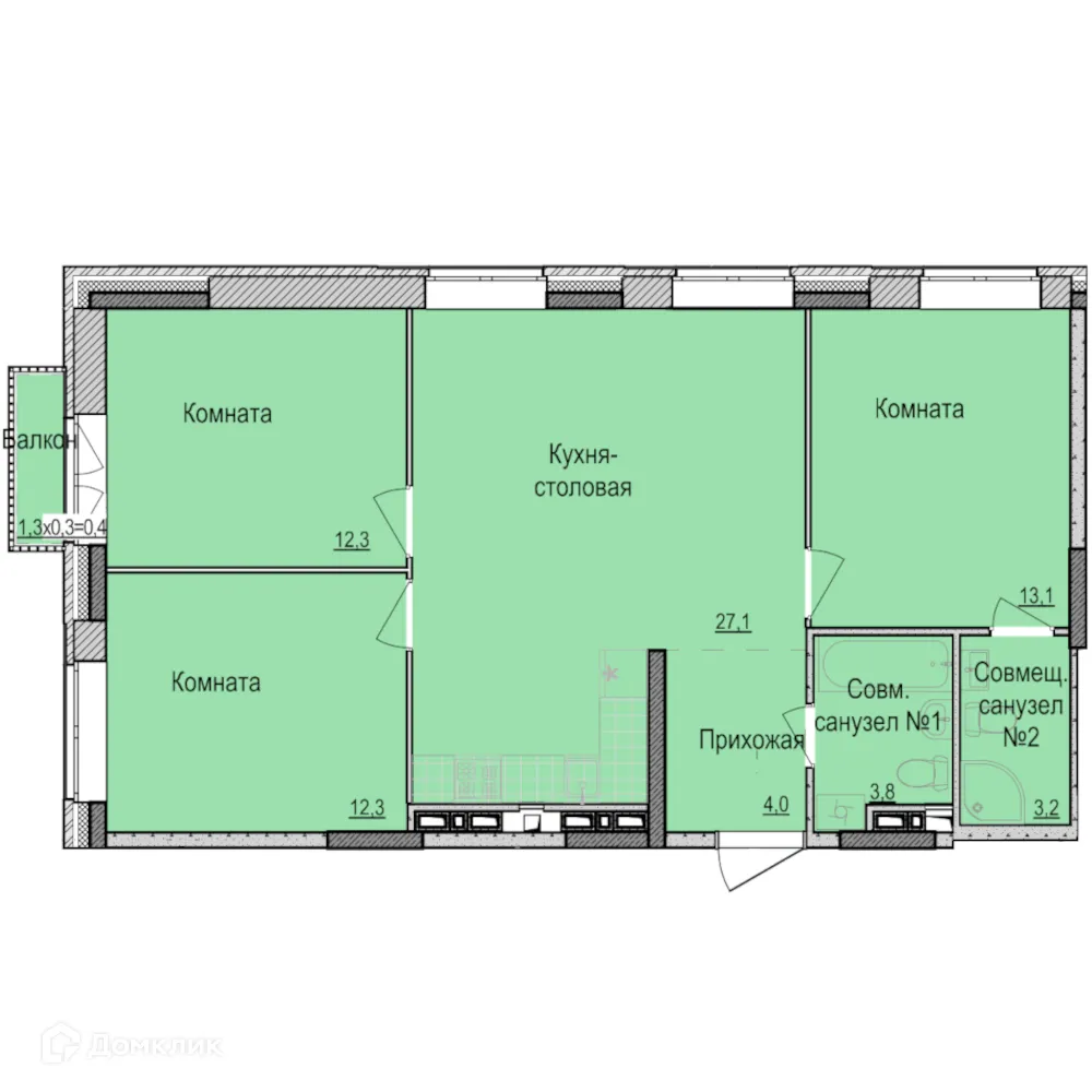 Фото квартиры в ЖК Скандинавия