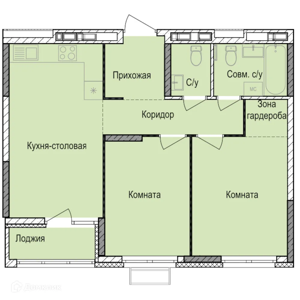 Фото квартиры в ЖК Норвежский Лес