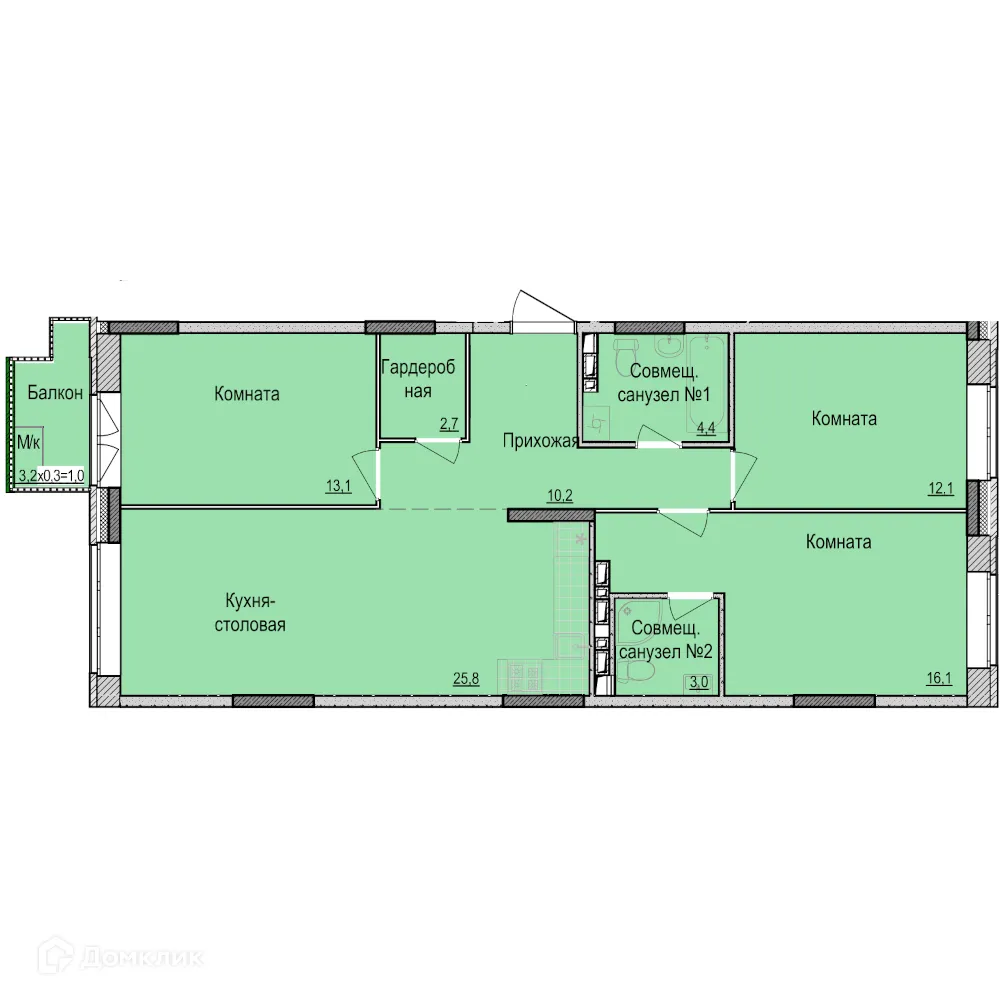 Фото квартиры в ЖК Скандинавия