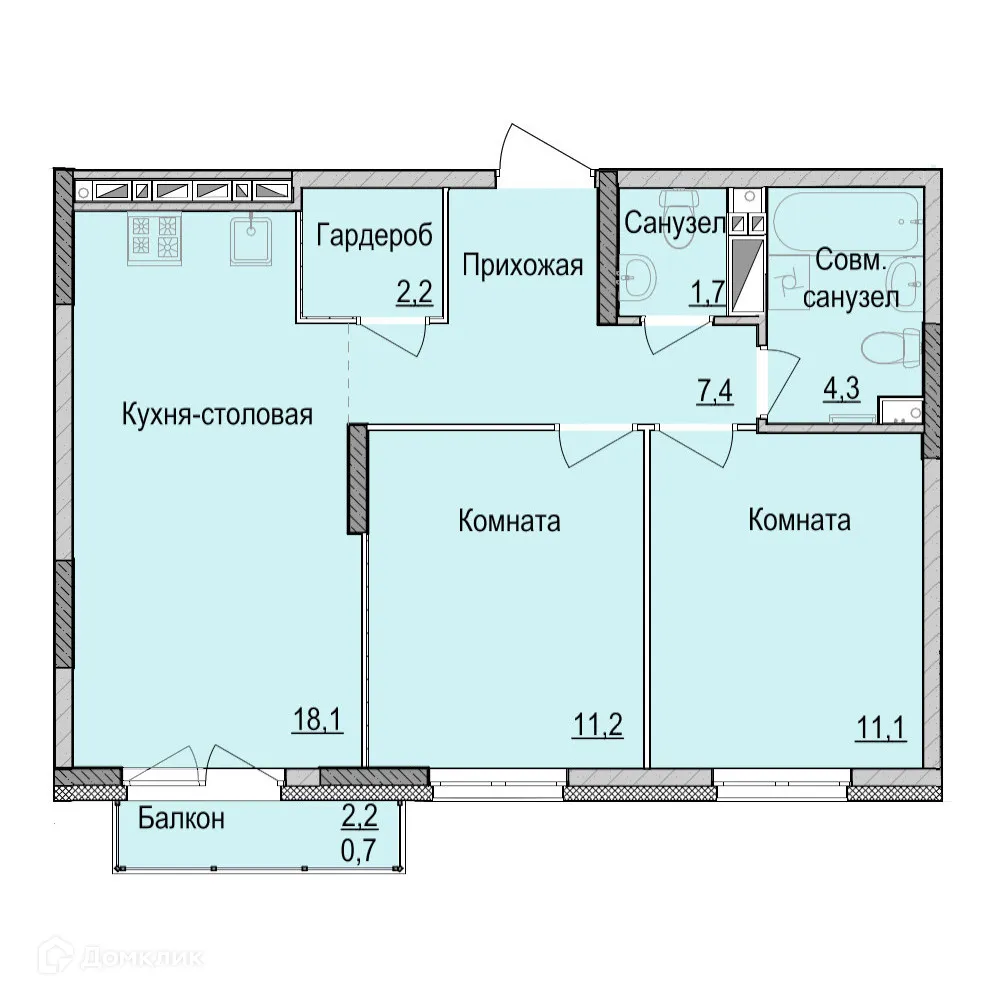 Фото квартиры в ЖК Утро на Репина