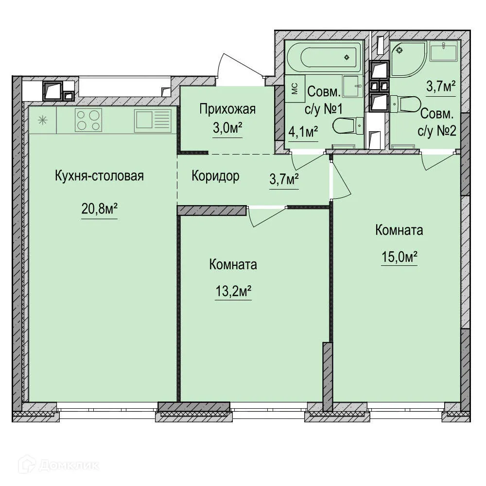Фото квартиры в ЖК Финский квартал