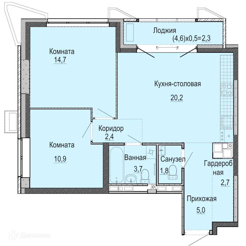 Фото квартиры в ЖК А14