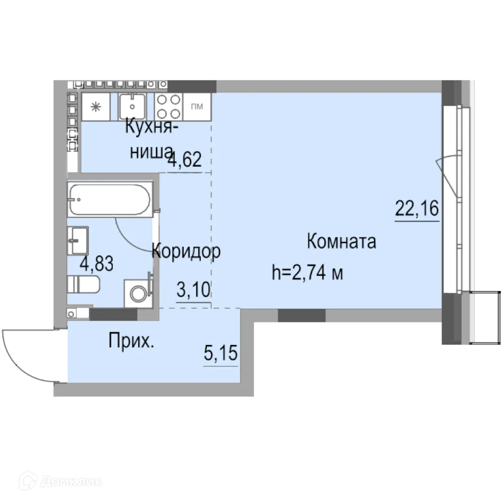 Фото квартиры в ЖК Республика