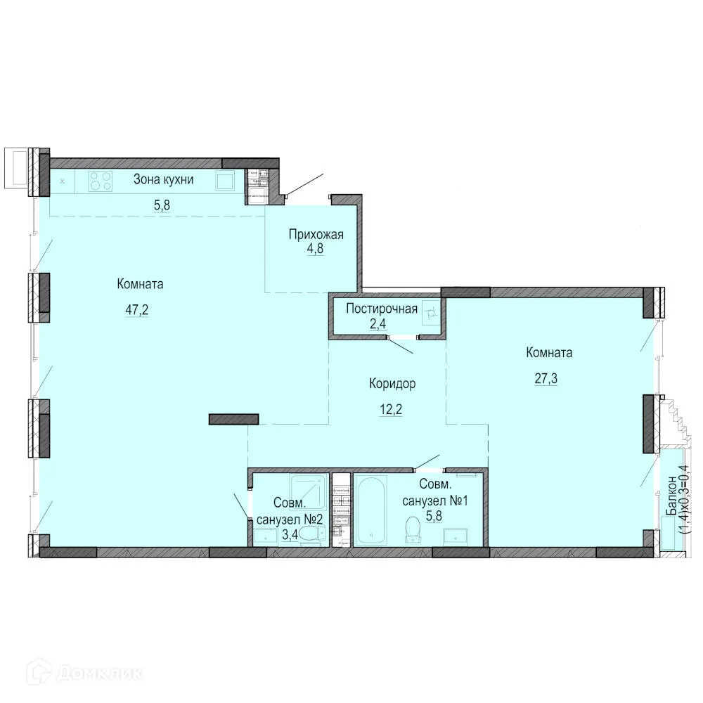 Фото квартиры в ЖК Михайловский