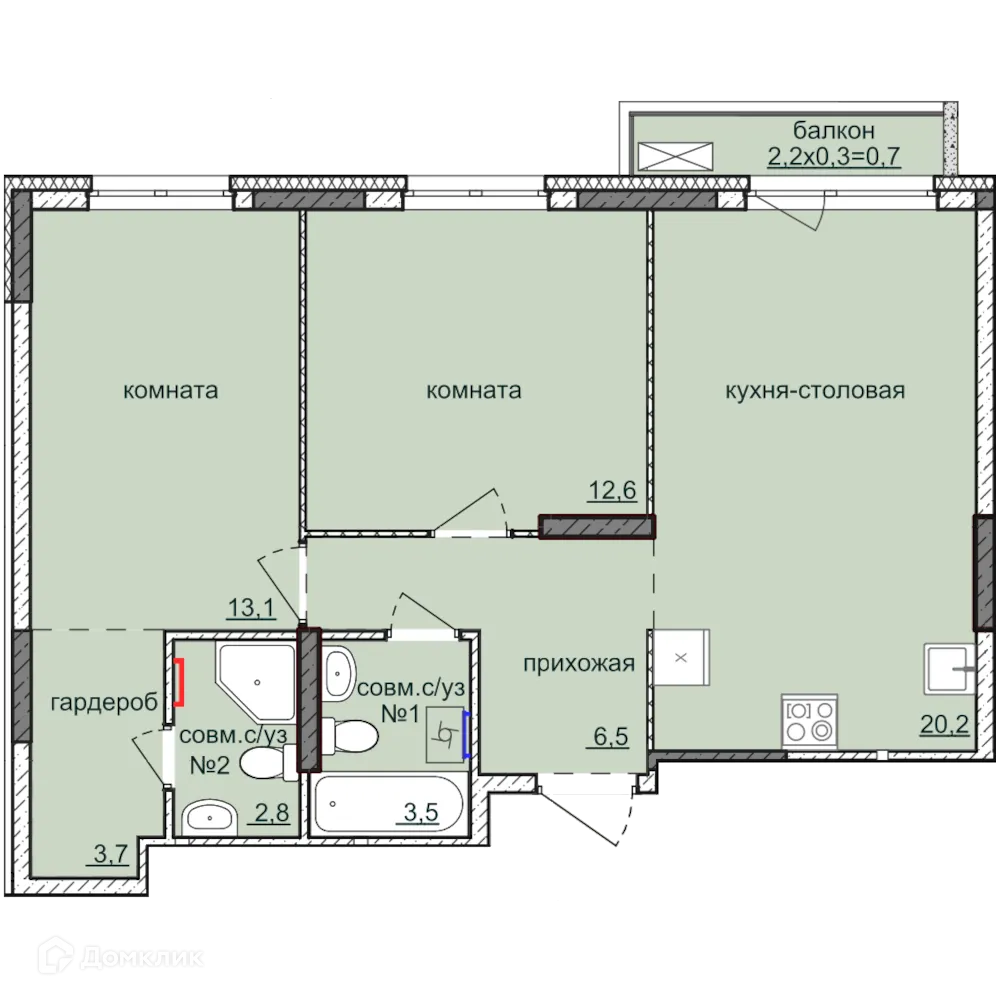 Фото квартиры в ЖК Ежевика