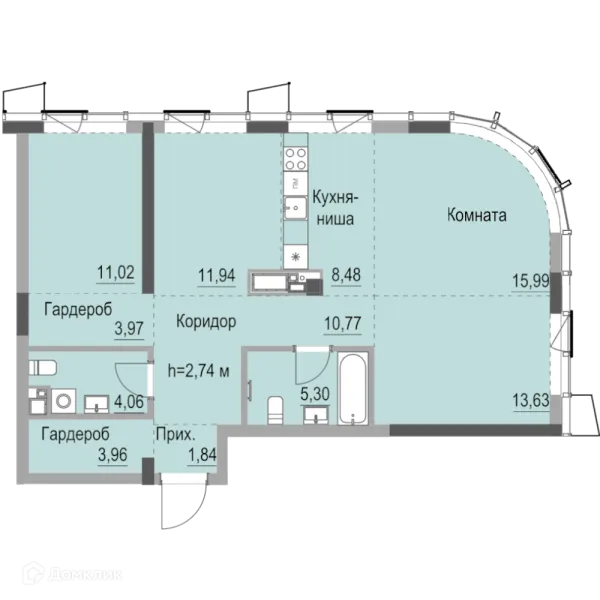 Квартира в ЖК Республика