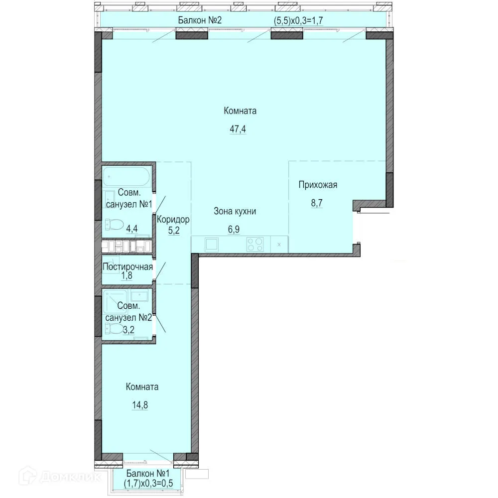 Фото квартиры в ЖК Михайловский