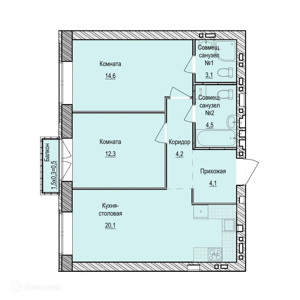 Фото квартиры в ЖК Санвилл