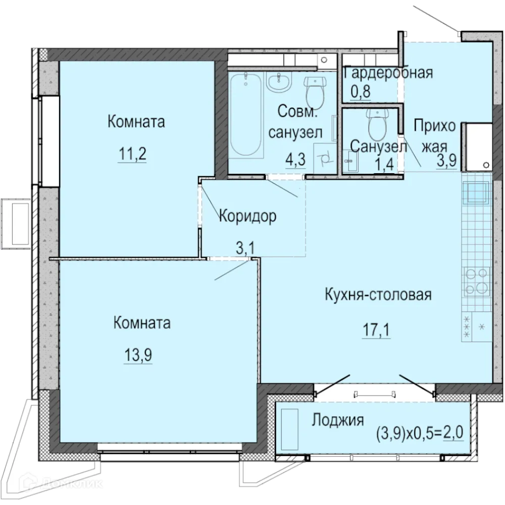 Фото квартиры в ЖК А14