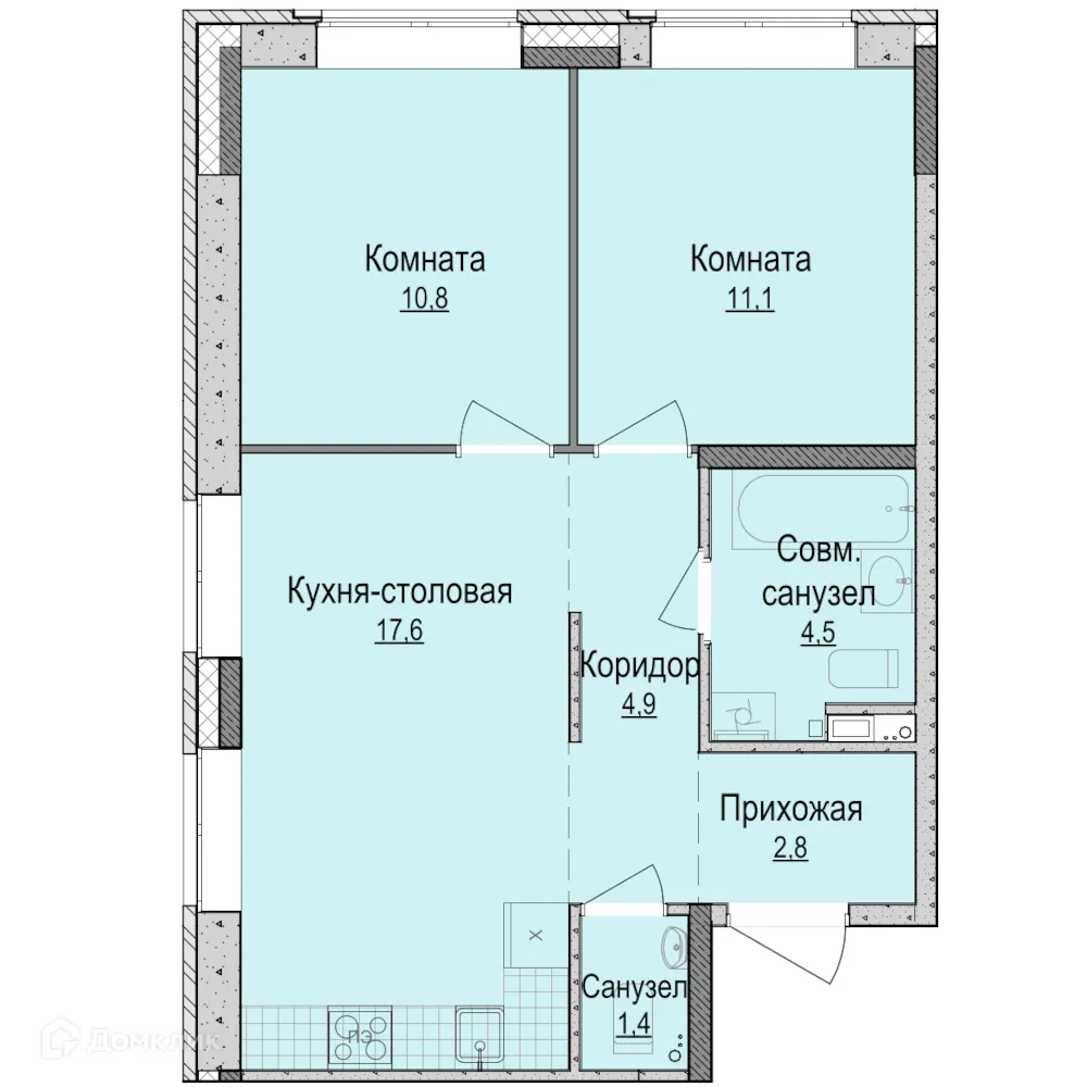 Фото квартиры в ЖК Мой Зенит