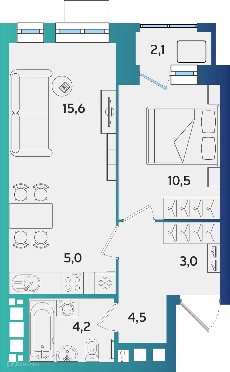 Фото квартиры в ЖК БершаСити