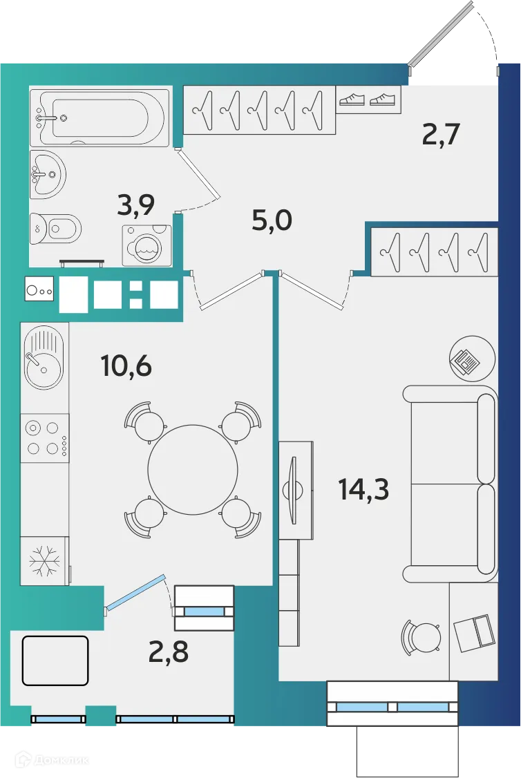 Фото квартиры в ЖК БершаСити