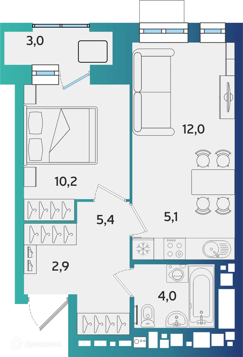 Фото квартиры в ЖК БершаСити