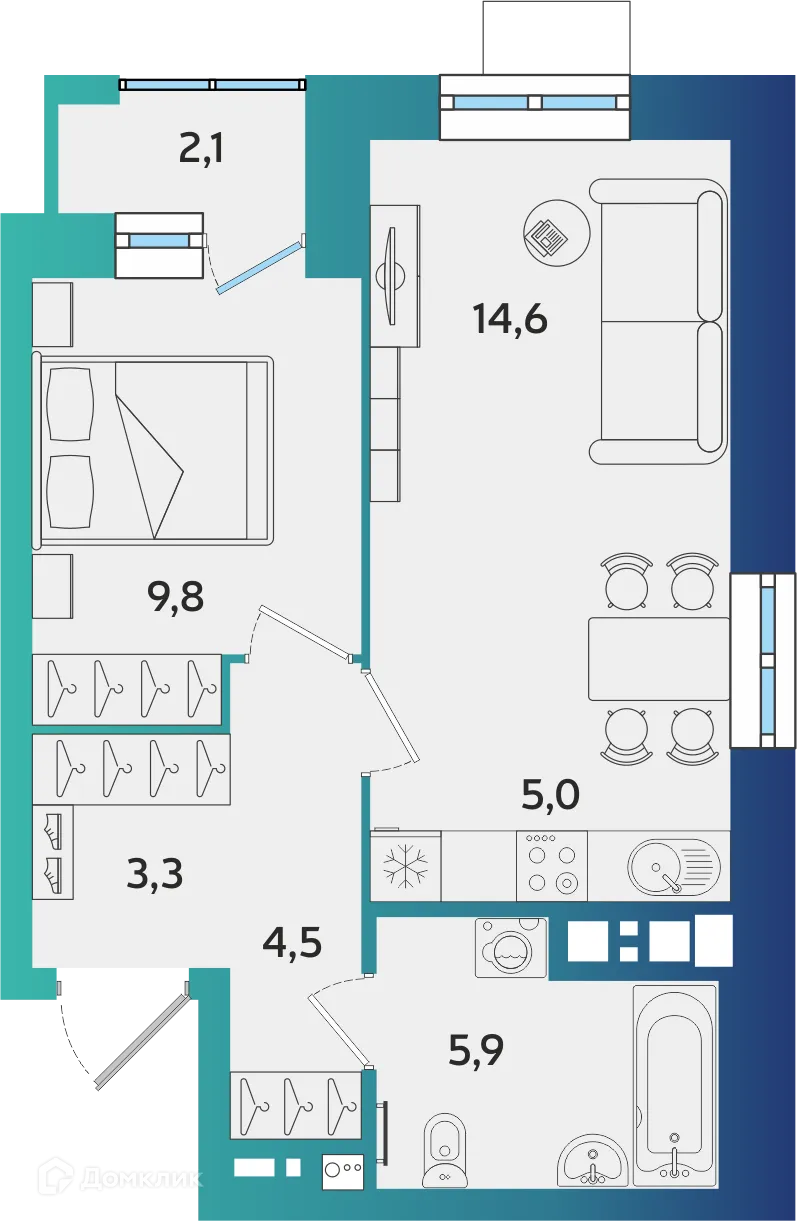 Фото квартиры в ЖК БершаСити