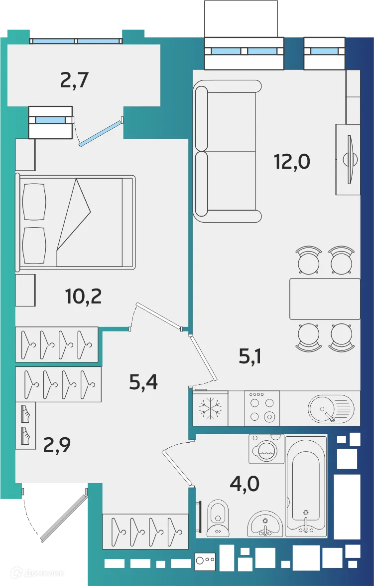 Фото квартиры в ЖК БершаСити