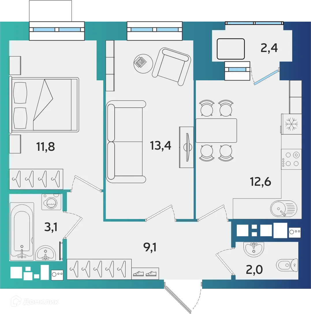 Фото квартиры в ЖК БершаСити