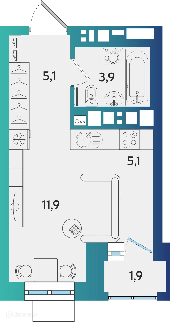 Фото квартиры в ЖК БершаСити