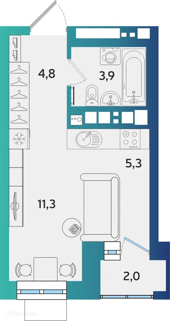 Фото квартиры в ЖК БершаСити