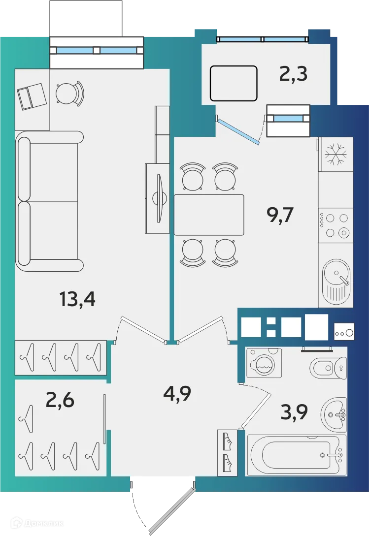 Фото квартиры в ЖК БершаСити