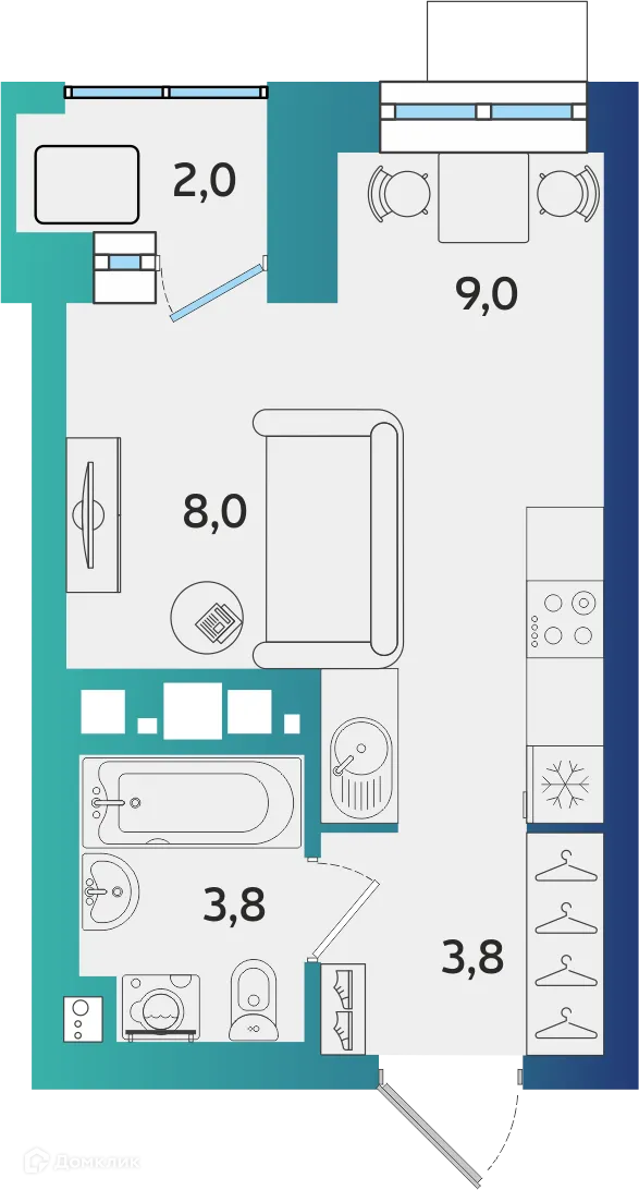 Фото квартиры в ЖК БершаСити