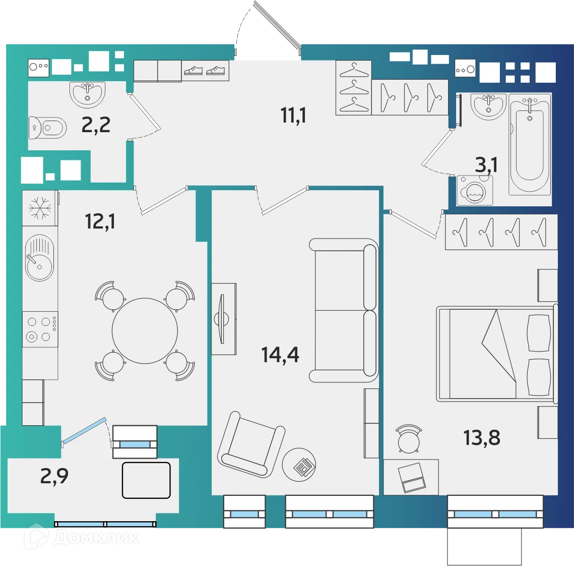 Фото квартиры в ЖК БершаСити