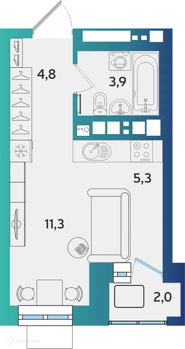 Фото квартиры в ЖК БершаСити