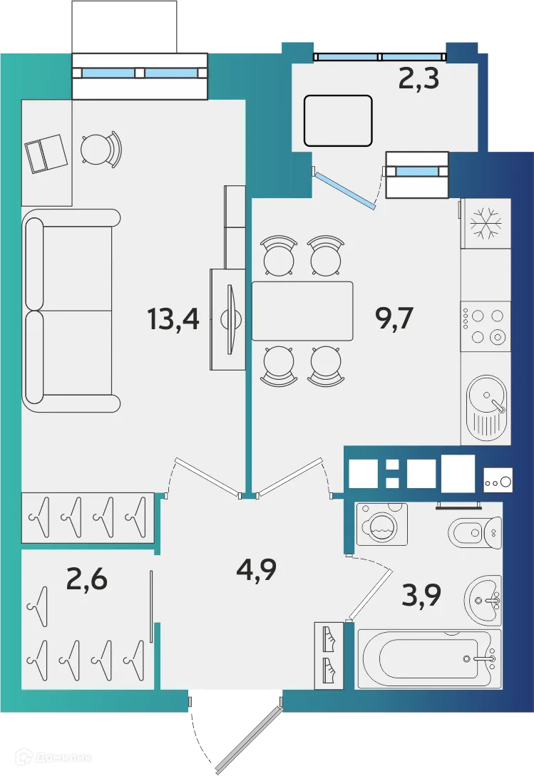 Фото квартиры в ЖК БершаСити