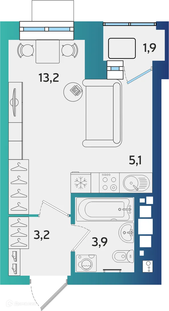 Фото квартиры в ЖК БершаСити