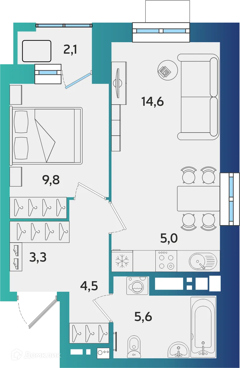 Фото квартиры в ЖК БершаСити