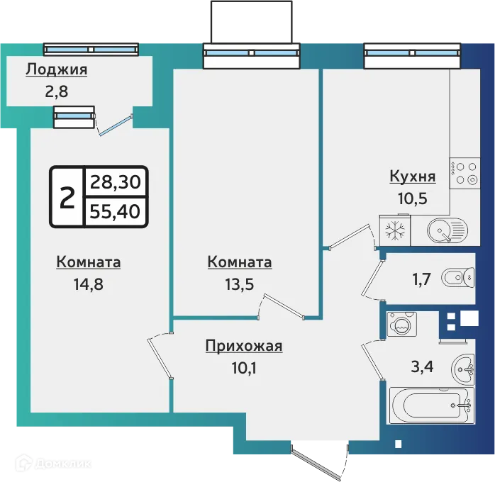 Фото квартиры в ЖК ARTNOVA (Артнова)