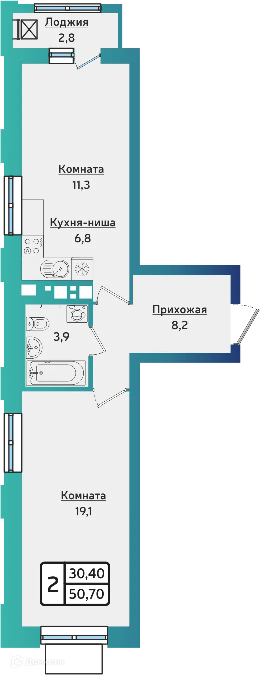 Фото квартиры в ЖК ARTNOVA (Артнова)