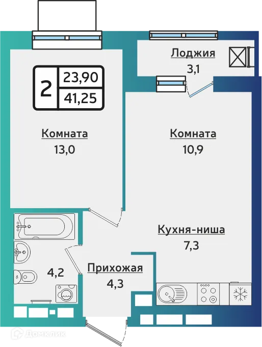 Фото квартиры в ЖК ARTNOVA (Артнова)