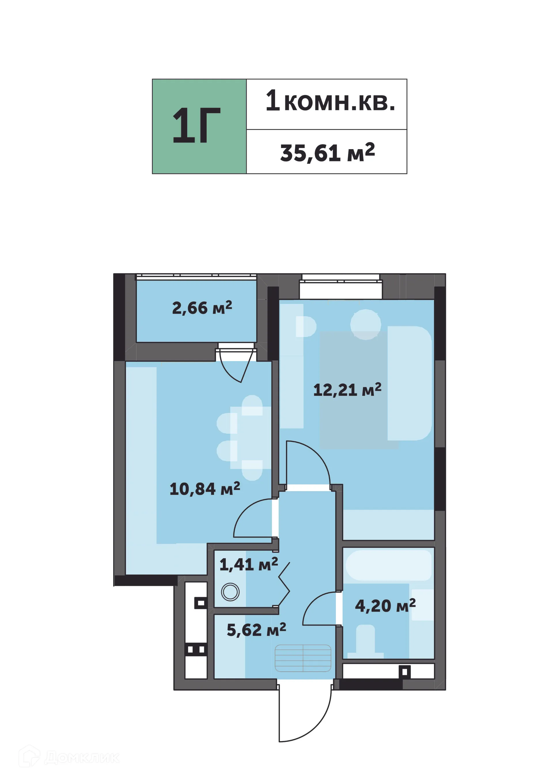 Фото квартиры в ЖК "Седьмое Небо"
