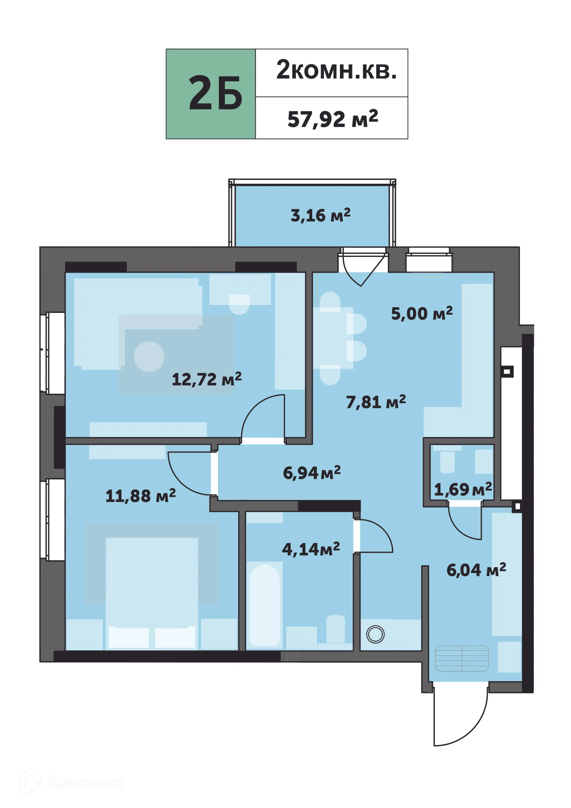 Фото квартиры в ЖК "Седьмое Небо"