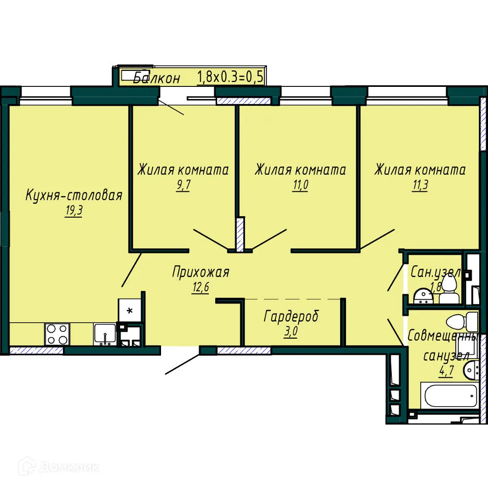 Фото квартиры в ЖК Город оружейников