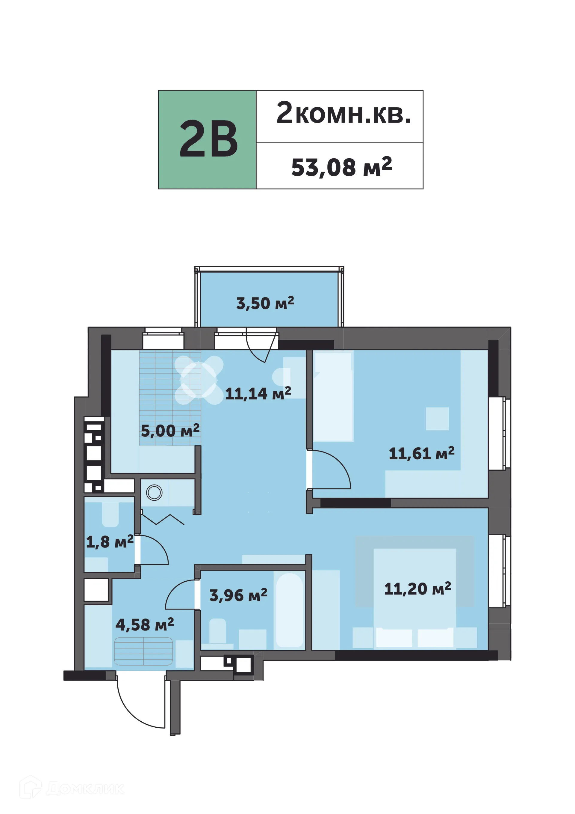 Фото квартиры в ЖК "Седьмое Небо"