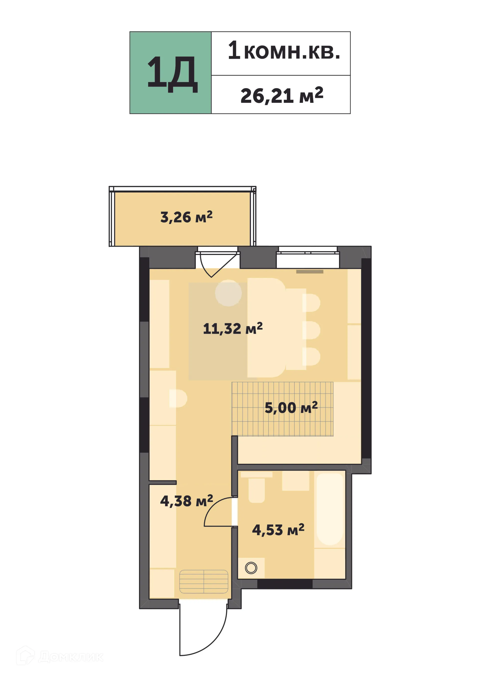 Фото квартиры в ЖК "Седьмое Небо"