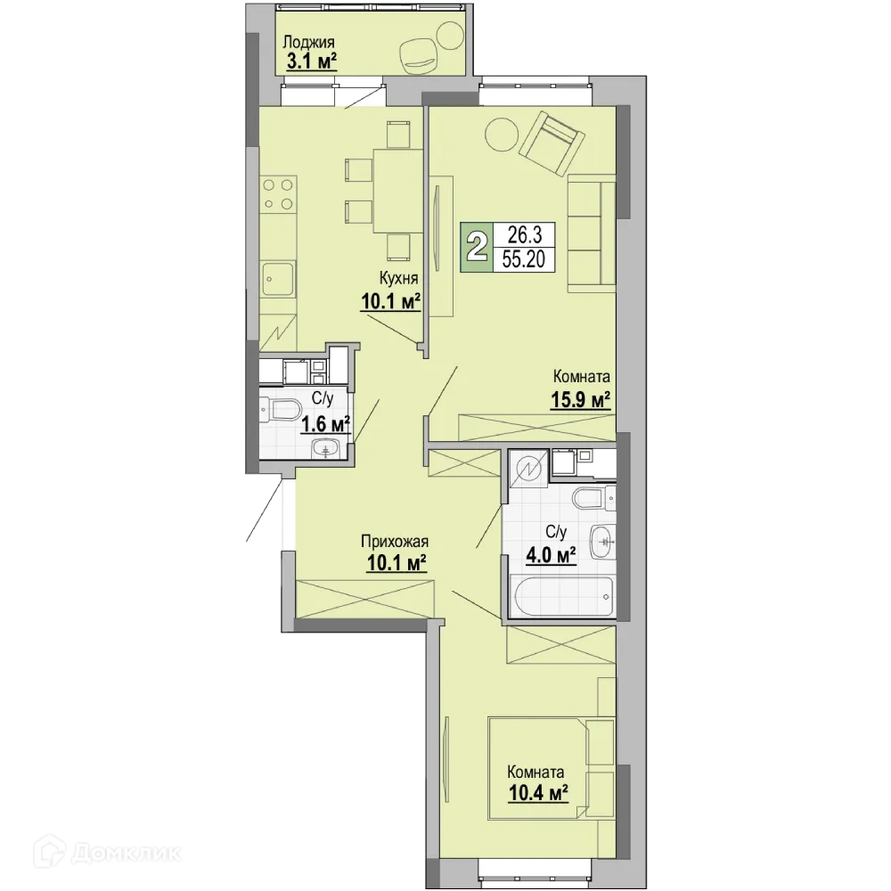 Фото квартиры в ЖК ТЕТРИС