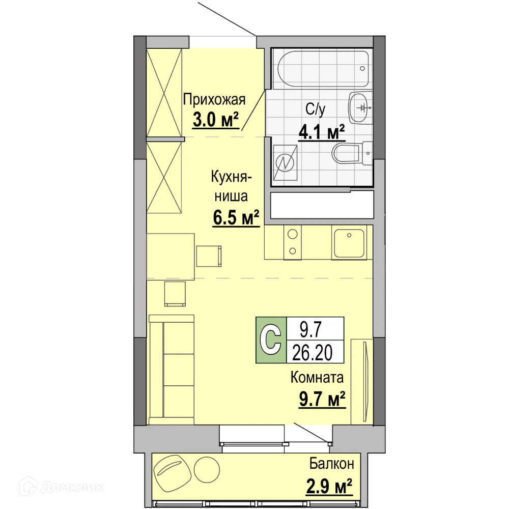 Фото квартиры в ЖК ТЕТРИС