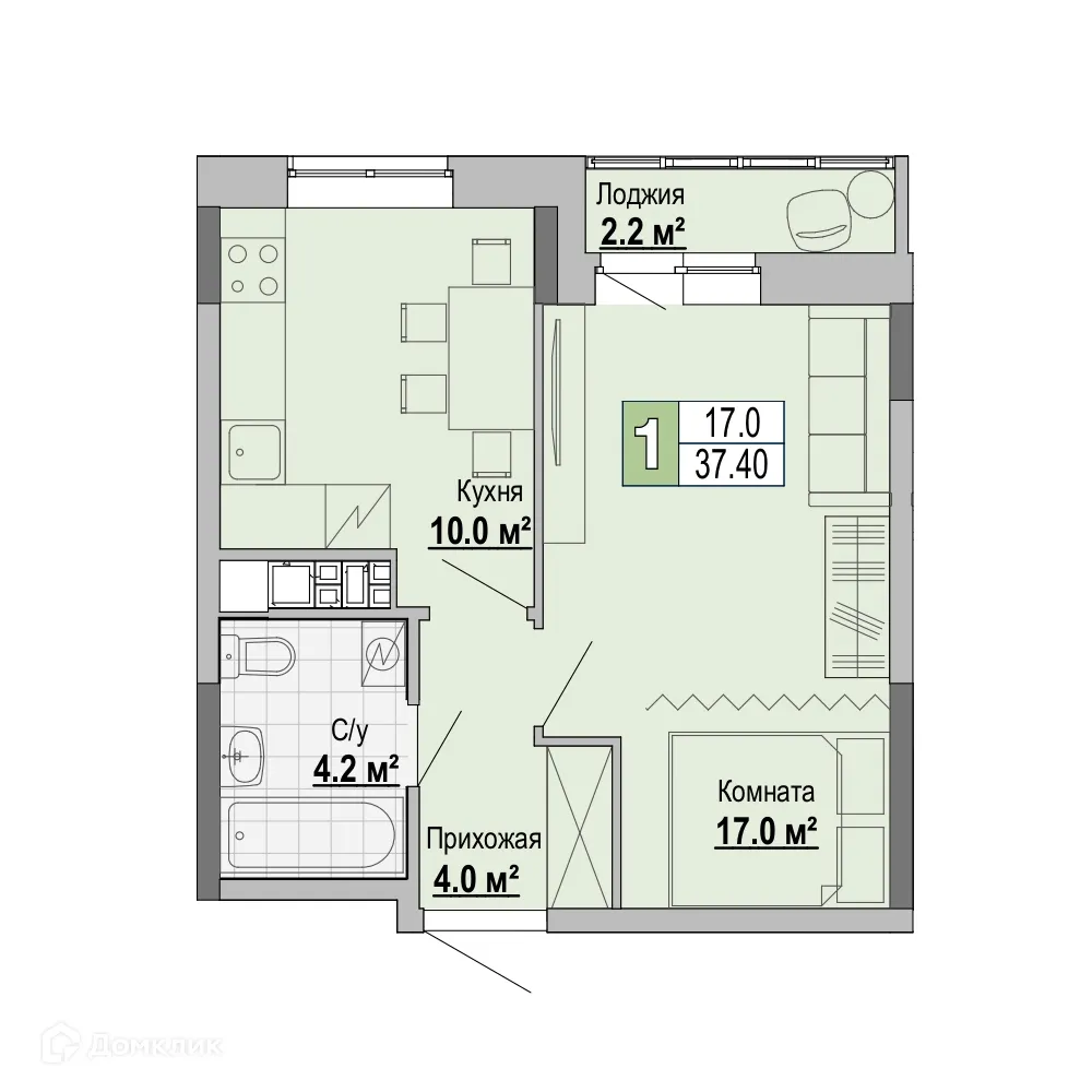 Фото квартиры в ЖК ТЕТРИС