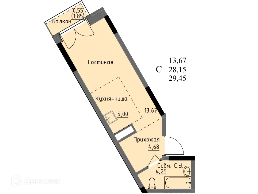 Фото квартиры в ЖК Арден на Ключевом