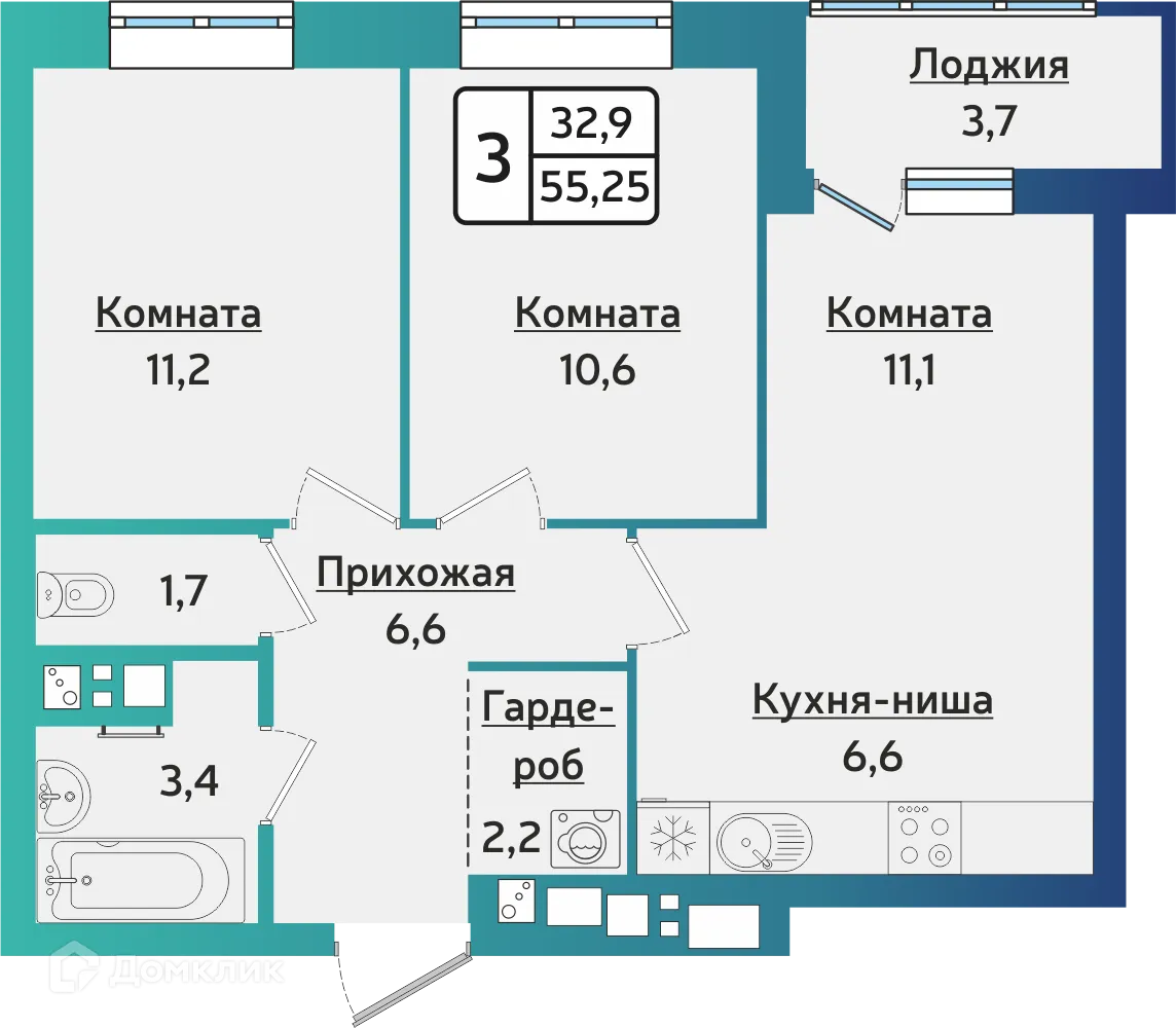 Фото квартиры в ЖК "Forest (Форест)"
