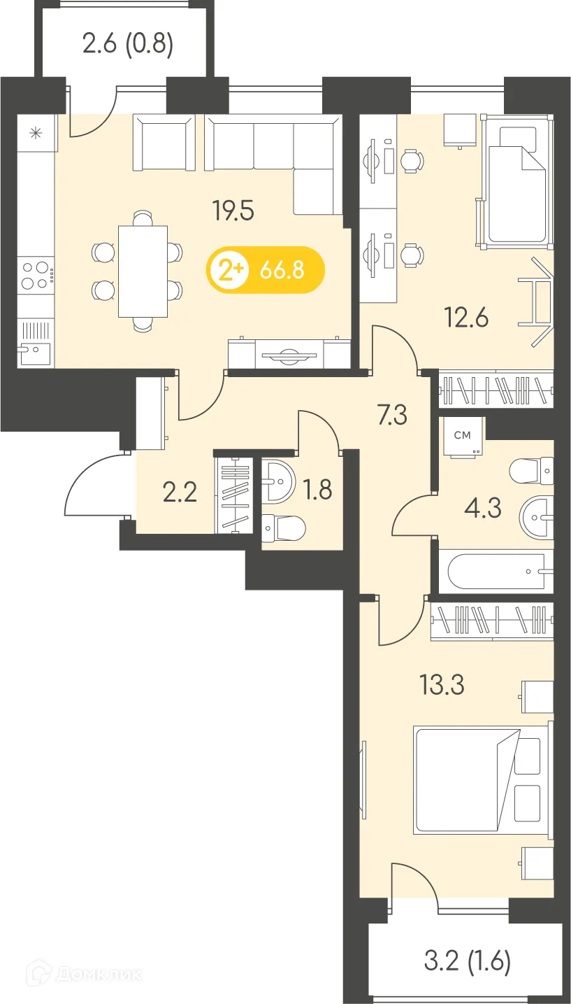 Фото квартиры в ЖК Новый восход
