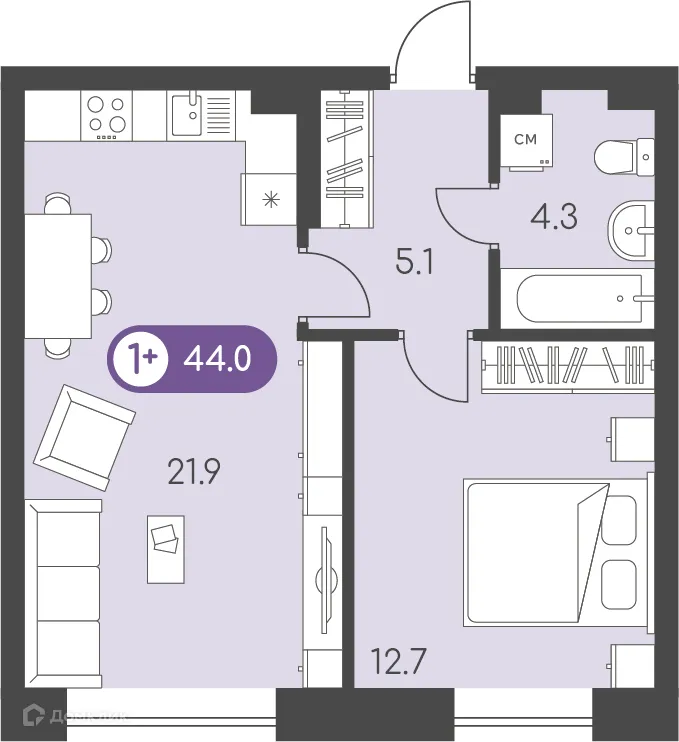 Фото квартиры в ЖК Новый восход