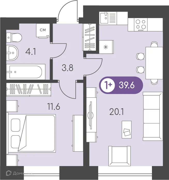 Фото квартиры в ЖК Новый восход