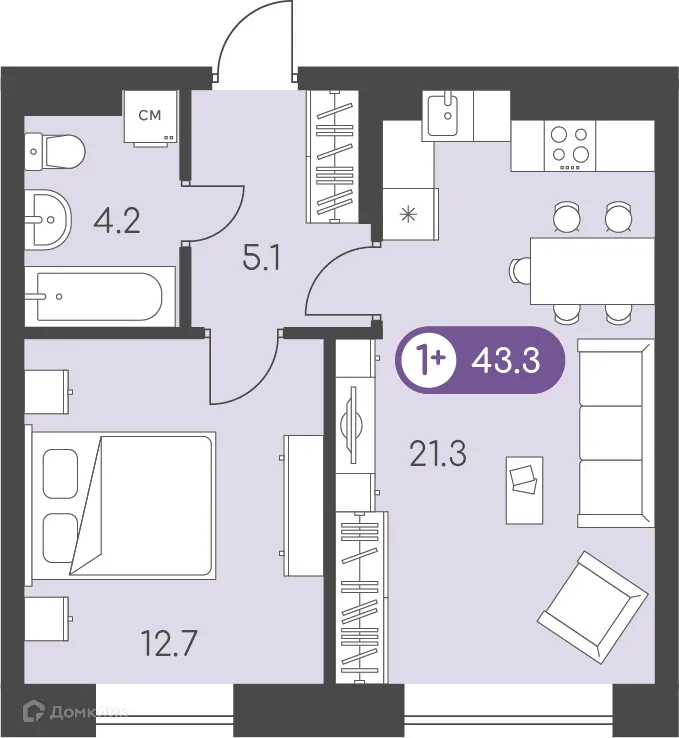 Фото квартиры в ЖК Новый восход