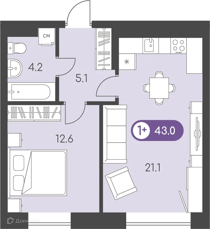 Фото квартиры в ЖК Новый восход