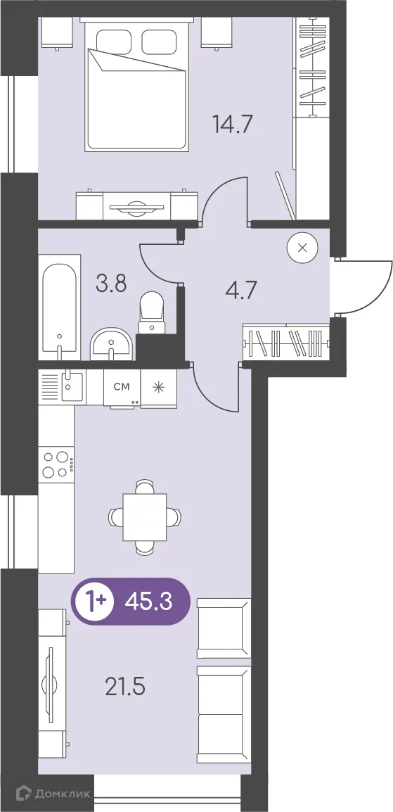 Фото квартиры в ЖК Новый восход