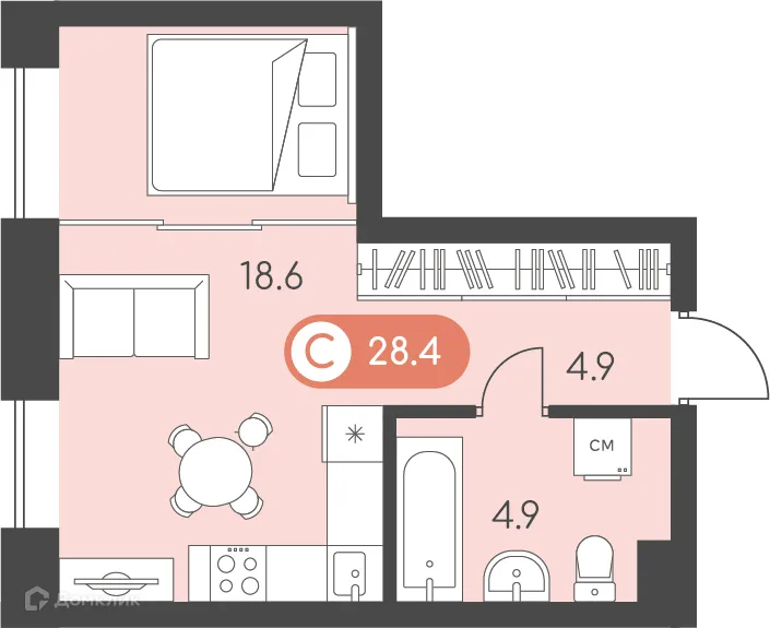 Фото квартиры в ЖК Новый восход