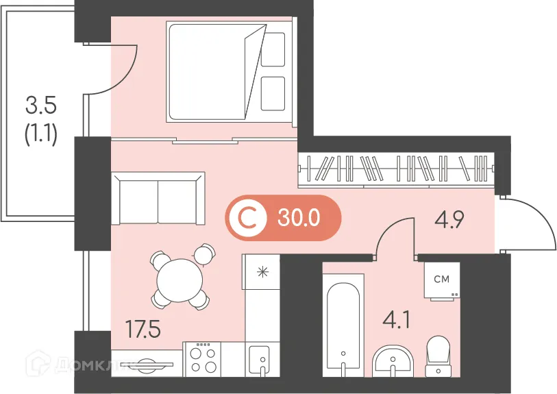 Фото квартиры в ЖК Новый восход